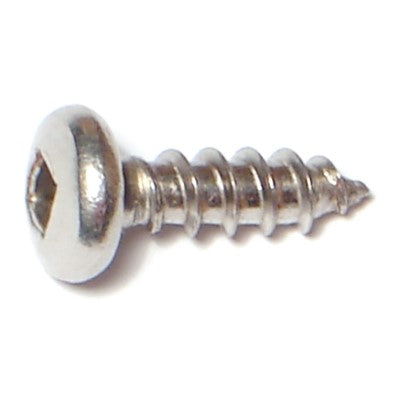 #10 x 5/8" 18-8 Stainless Steel Square Drive Pan Head Sheet Metal Screws