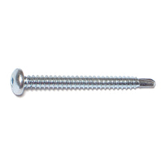 #10-16 x 2" Zinc Plated Steel Square Drive Pan Head Self-Drilling Screws