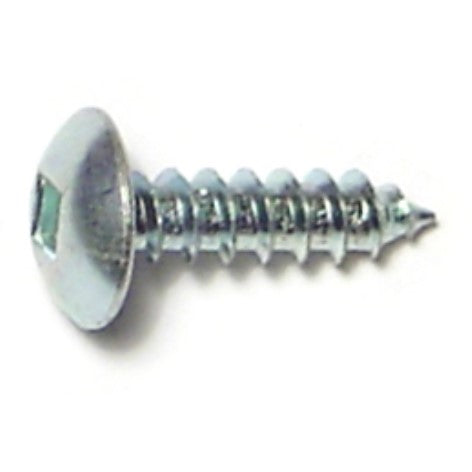 #8 x 5/8" Zinc Plated Steel Square Drive Truss Head Sheet Metal Screws