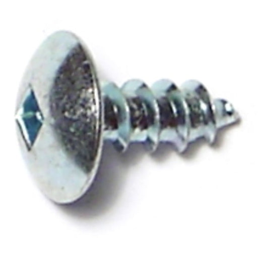 #10 x 1/2" Zinc Plated Steel Square Drive Truss Head Sheet Metal Screws