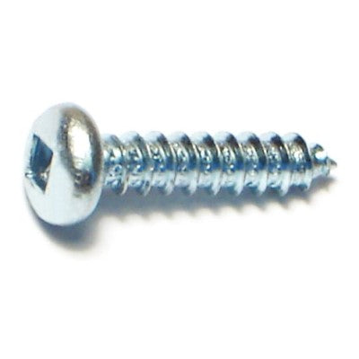 #6 x 5/8" Zinc Plated Steel Square Drive Pan Head Sheet Metal Screws