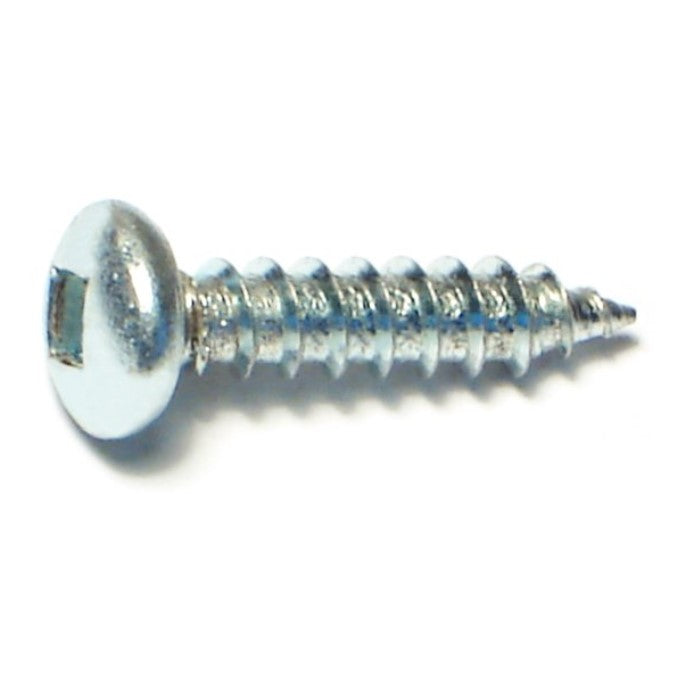 #8 x 3/4" Zinc Plated Steel Square Drive Pan Head Sheet Metal Screws