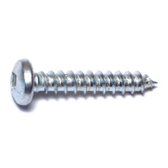 #12 x 1-1/4" Zinc Plated Steel Square Drive Pan Head Sheet Metal Screws