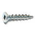 #8 x 1" Zinc Plated Steel Square Drive Flat Head Sheet Metal Screws