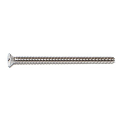 #10-24 x 3" 18-8 Stainless Steel Coarse Thread Phillips Flat Head Machine Screws