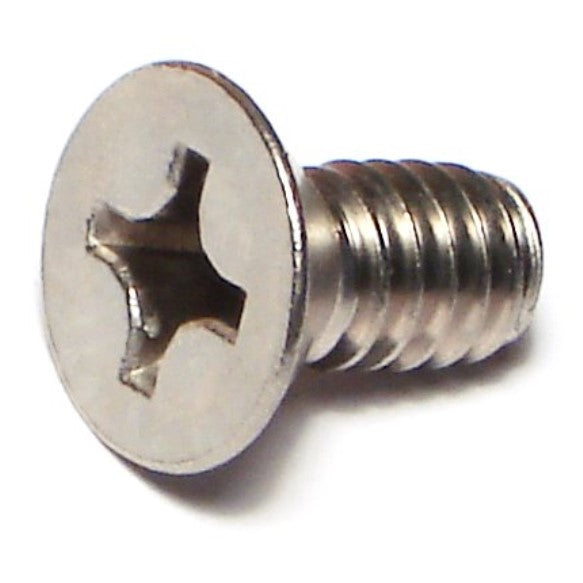 1/4"-20 x 1/2" 18-8 Stainless Steel Coarse Thread Phillips Flat Head Machine Screws