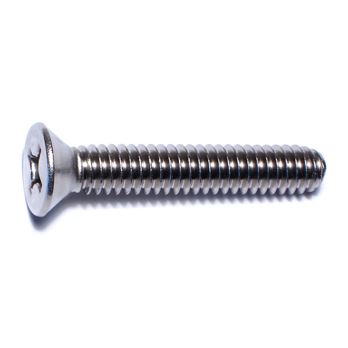 1/4"-20 x 1-1/2" 18-8 Stainless Steel Coarse Thread Phillips Flat Head Machine Screws