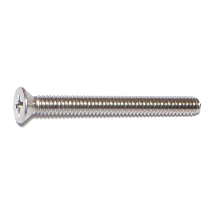 1/4"-20 x 2-1/2" 18-8 Stainless Steel Coarse Thread Phillips Flat Head Machine Screws