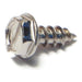 #10 x 1/2" 18-8 Stainless Steel Slotted Hex Washer Head Sheet Metal Screws