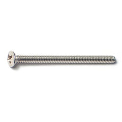 #6-32 x 2" 18-8 Stainless Steel Coarse Thread Phillips Oval Head Machine Screws