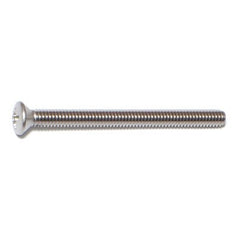 #8-32 x 2" 18-8 Stainless Steel Coarse Thread Phillips Oval Head Machine Screws