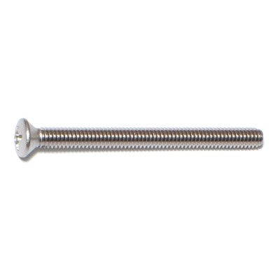 #8-32 x 2" 18-8 Stainless Steel Coarse Thread Phillips Oval Head Machine Screws