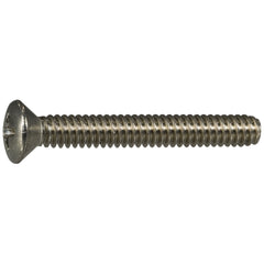 #10-24 x 1-1/2" 18-8 Stainless Steel Coarse Thread Phillips Oval Head Machine Screws