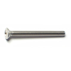 #10-24 x 2" 18-8 Stainless Steel Coarse Thread Phillips Oval Head Machine Screws