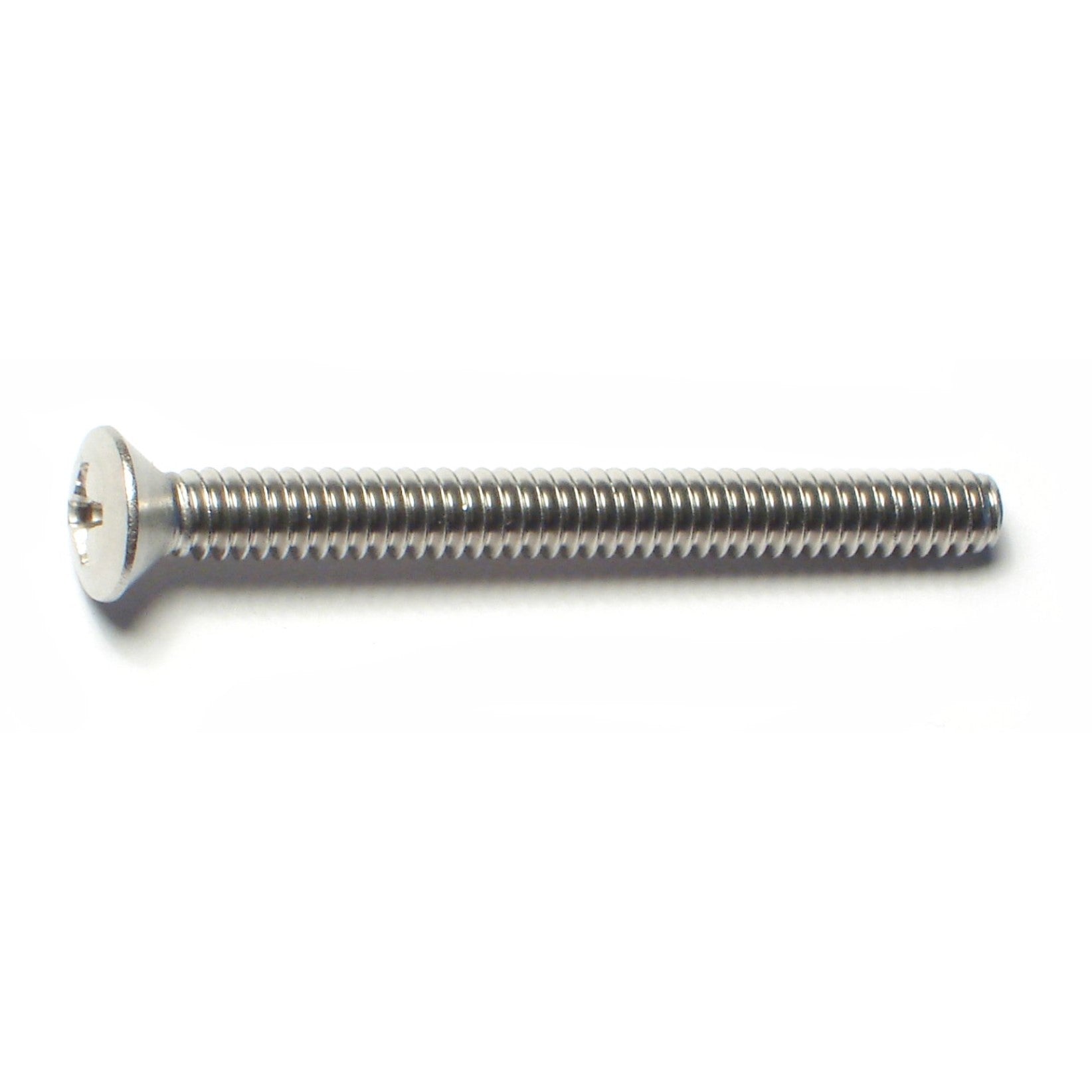 #10-24 x 2" 18-8 Stainless Steel Coarse Thread Phillips Oval Head Machine Screws