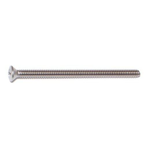 #10-24 x 3" 18-8 Stainless Steel Coarse Thread Phillips Oval Head Machine Screws