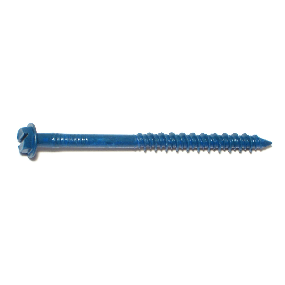 3/16" x 2-3/4" Blue Ruspert Coated Steel Hex Washer Head Tapcon Masonry Screws