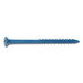 3/16" x 2-3/4" Blue Ruspert Coated Steel Phillips Flat Head Tapcon Masonry Screws