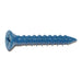 1/4" x 1-3/4" Blue Ruspert Coated Steel Phillips Flat Head Tapcon Masonry Screws