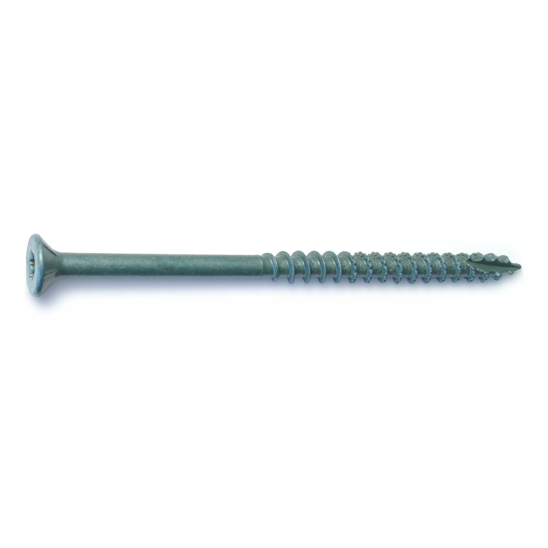 #12 x 3-1/2" Green XL1500 Coated Steel Bugle Head Star Drive Exterior Wood Screws
