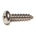 #14 x 1" 18-8 Stainless Steel Phillips Pan Head Sheet Metal Screws