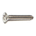 #14 x 1-1/2" 18-8 Stainless Steel Phillips Oval Head Sheet Metal Screws