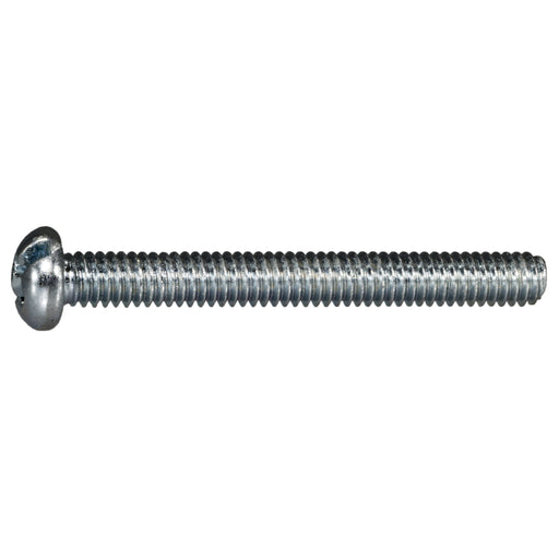 #8-32 x 1-1/2" Zinc Plated Steel Coarse Thread Combo Round Head Machine Screws