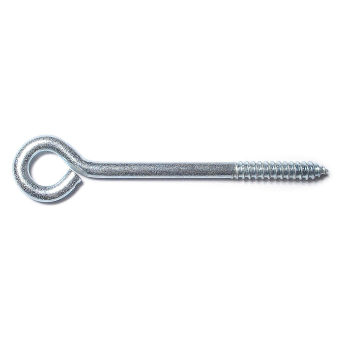 5/16" x 5/8" x 6" Zinc Plated Steel Lag Eye Screws