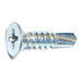 #10-16 x 3/4" Zinc Plated Steel Phillips Flat Head Self-Drilling Screws