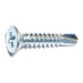 #10-16 x 1" Zinc Plated Steel Phillips Flat Head Self-Drilling Screws