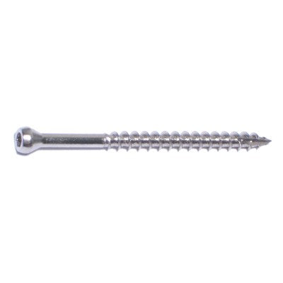 #9 x 2-1/2" 304 Stainless Steel Coarse Thread Star Drive Trim Head Screws