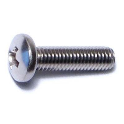 #10-32 x 3/4" 18-8 Stainless Steel Fine Thread Phillips Pan Head Machine Screws