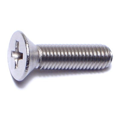 #10-32 x 3/4" 18-8 Stainless Steel Fine Thread Phillips Flat Head Machine Screws
