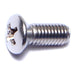 #10-32 x 1/2" 18-8 Stainless Steel Fine Thread Phillips Oval Head Machine Screws
