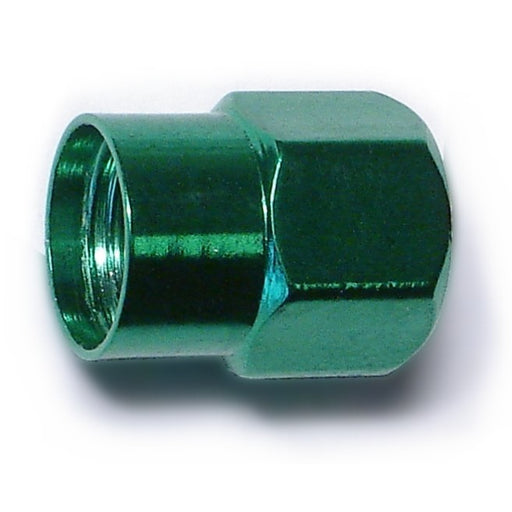 Green Aluminum Valve Caps