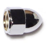 7/16"-20 Chrome Plated Grade 2 / A307 Steel Fine Thread Acorn Cap Nuts
