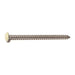 #10 x 2-1/2" Beige Painted 18-8 Stainless Steel Phillips Pan Head Sheet Metal Screws