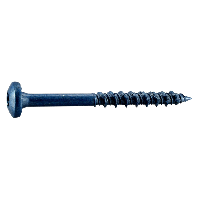 5/16" x 3-1/4" Blue Ruspert Coated Steel Star Drive Pan Head TorqueMaster Masonry Screws