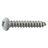 #8 x 1" White Aluminum Phillips Round Head Wood Screws