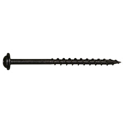#7 x 2-1/2" Black Phosphate Steel Coarse Thread Star Drive Round Washer Head Pocket Screws