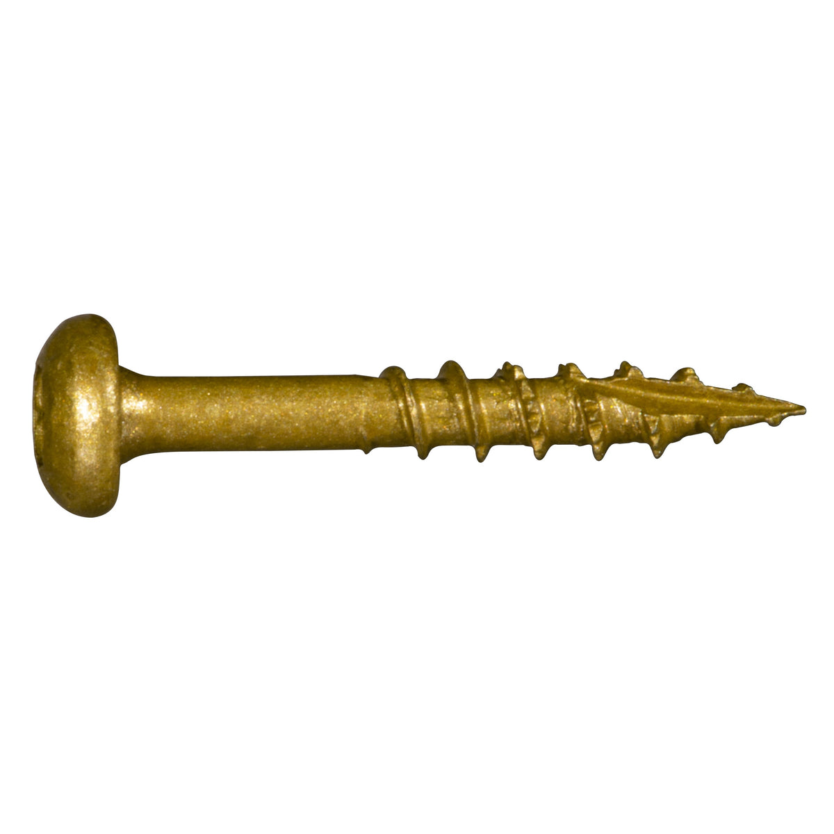 #9 x 1-1/4" Tan XL1500 Coated Steel Star Drive Pan Head Saberdrive Deck Screws