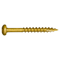 #9 x 1-3/4" Tan XL1500 Coated Steel Star Drive Pan Head Saberdrive Deck Screws