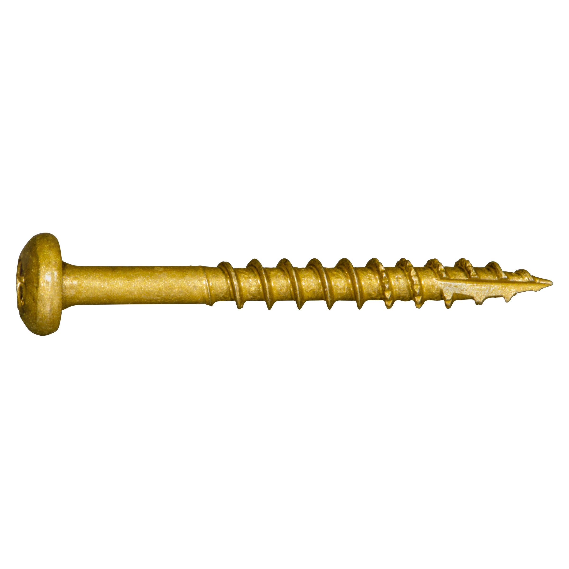 #9 x 1-3/4" Tan XL1500 Coated Steel Star Drive Pan Head Saberdrive Deck Screws
