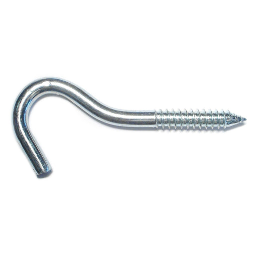 1/4" x 31/32" x 4-1/8" Zinc Plated Steel Clothesline Hooks