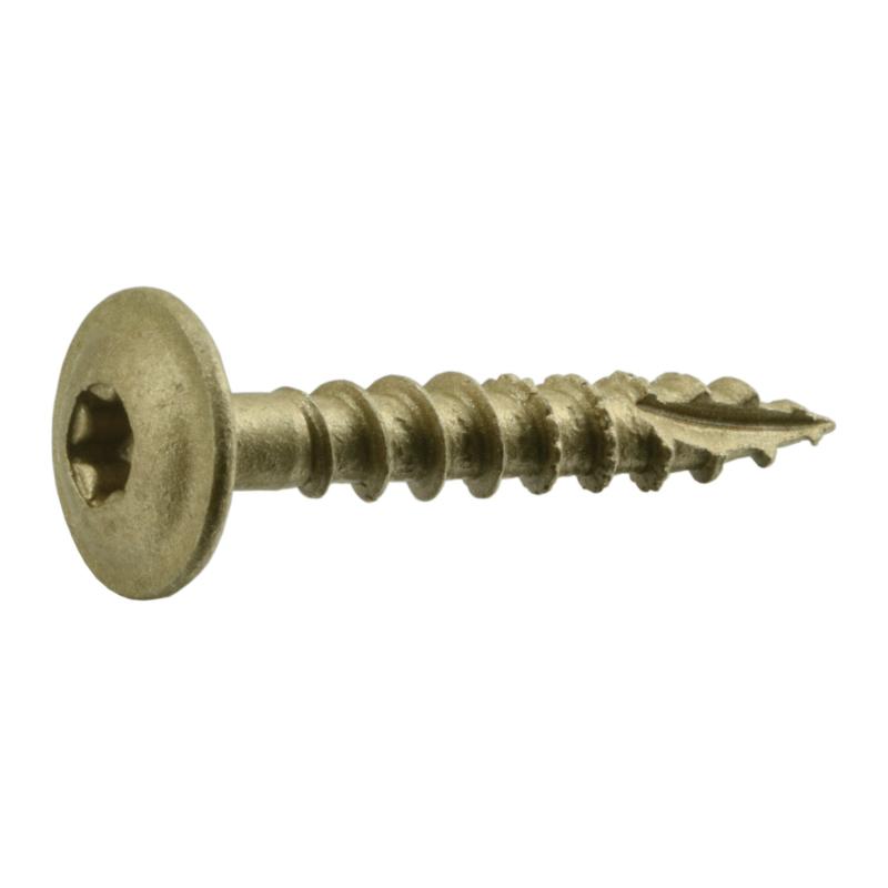 1/4 x 1-1/2" Star Drive Tan Lag SaberDrive Platinum Screws Bulk Box