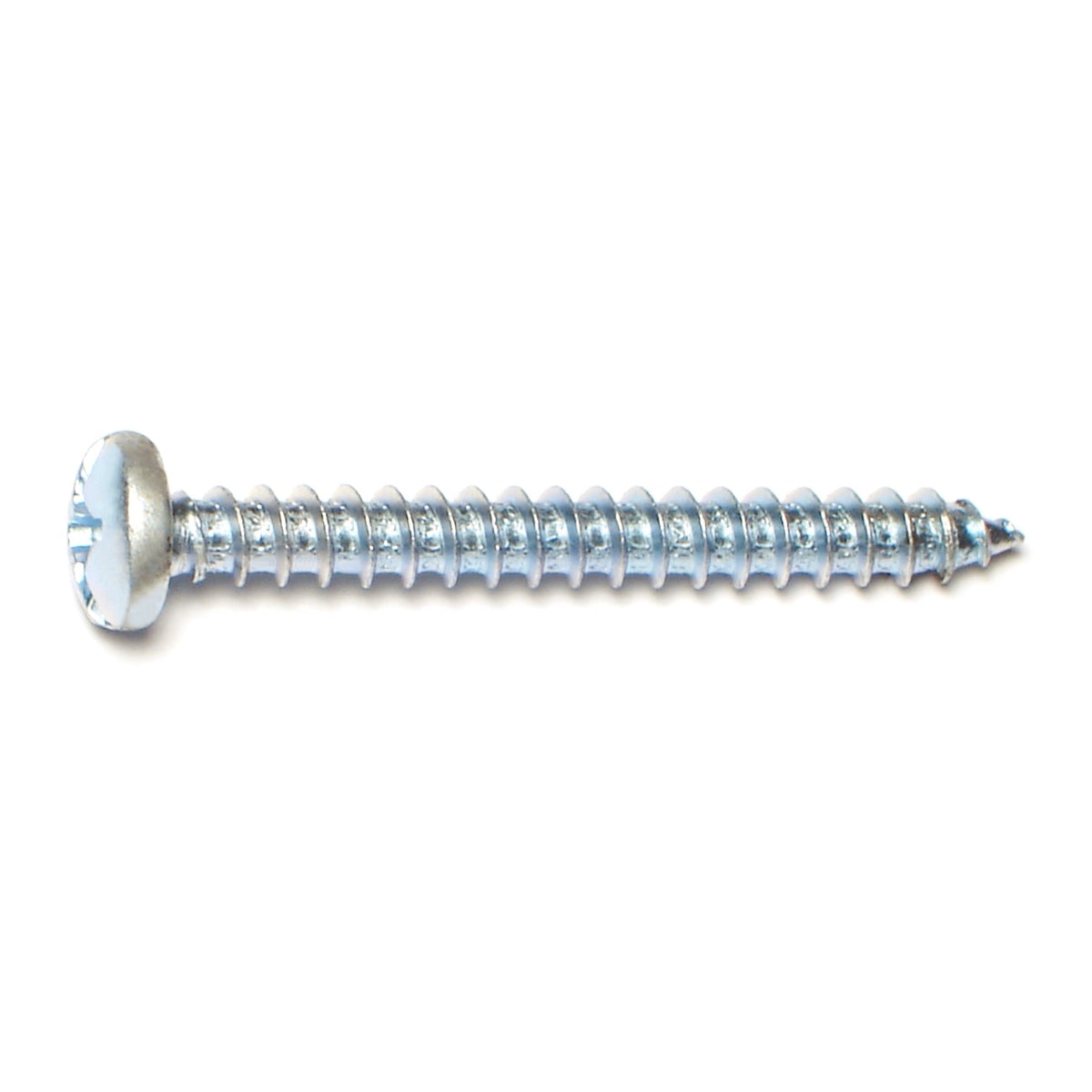 #12 x 2" Zinc Plated Steel Combo Pan Head Sheet Metal Screws
