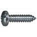 #14 x 1" Zinc Plated Steel Combo Pan Head Sheet Metal Screws