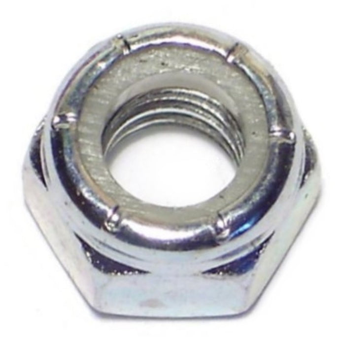 5/16"-18 Zinc Plated Grade 2 Steel Coarse Thread Nylon Insert Lock Nuts
