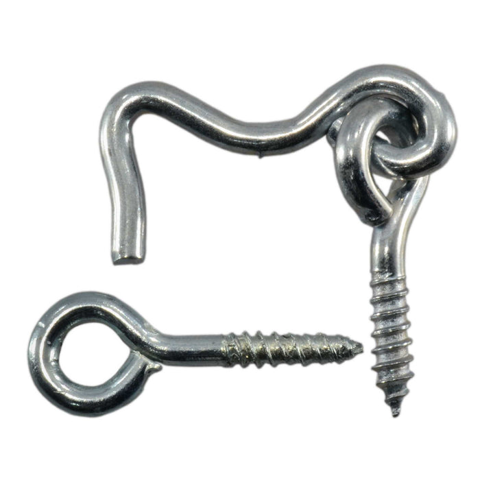 1/8" x 1" Zinc Plated Steel Gate Hooks & Eyes