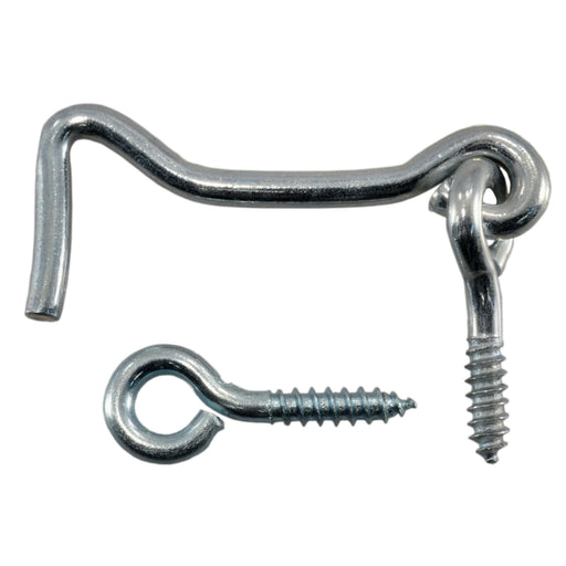 5/32" x 2" Zinc Plated Steel Gate Hooks & Eyes